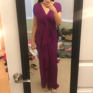 Gorgeous catherine malandrino purple silk gown